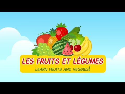 Fruits and Vegetables in French | Les Fruits et les Légumes en Français | JuniVids