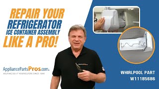 How To: Whirlpool/KitchenAid/Maytag Refrigerator Ice Container Assembly W11185686