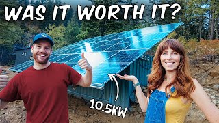 TOTAL COST Of Our Off-Grid Solar Power System | Powering Our Mountain Home