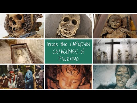 Inside the CAPUCHIN CATACOMBS of PALERMO ITALY #catacombs #death #italy #capuchin #tomb #cemetery 