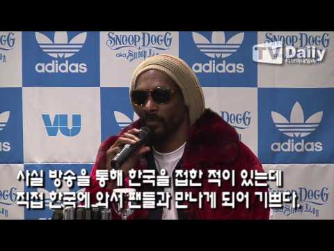 [tvdaily] Snoop Dogg concert visit Korea press conference -2NE1 with the nice performances