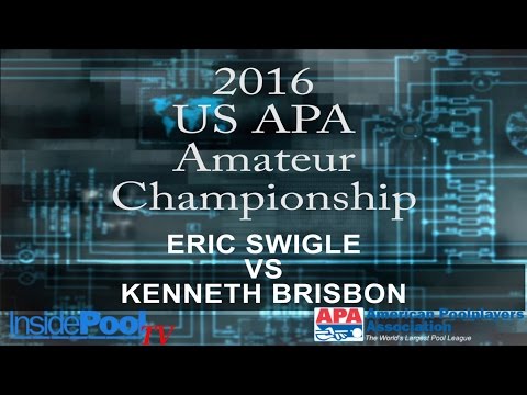 2016 U S  APA Amateur Championship Eric Swigle vs Kenneth Brisbon