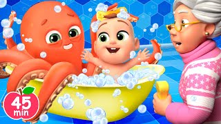 Bath Tub Song with Sea Animals +More Lalafun Nursery Rhymes & Kids Songs