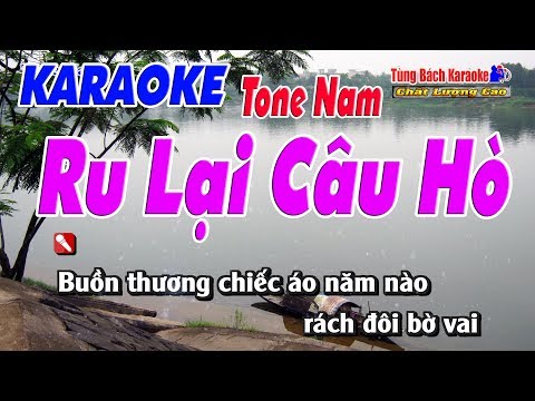Ru Lại Câu Hò ( Tone Nam ) -  Karaoke Nhạc Sống Tùng Bách