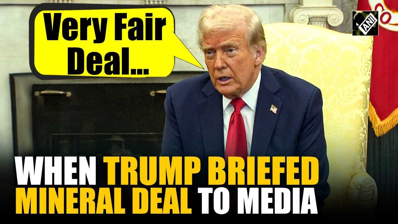 Watch: When US President Trump briefed mineral deal to media in White House | Rare Earth Element