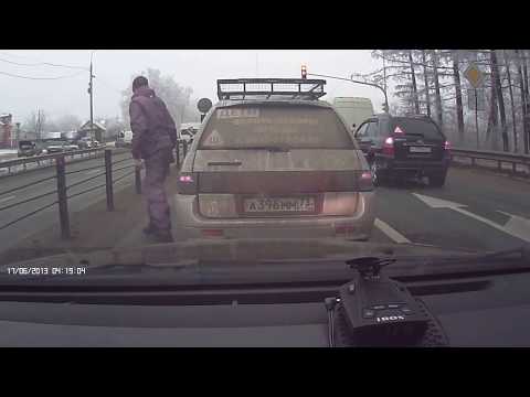 Борзый водитель на BMW X5 в Чувашии