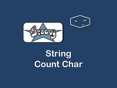 string count char in groovy