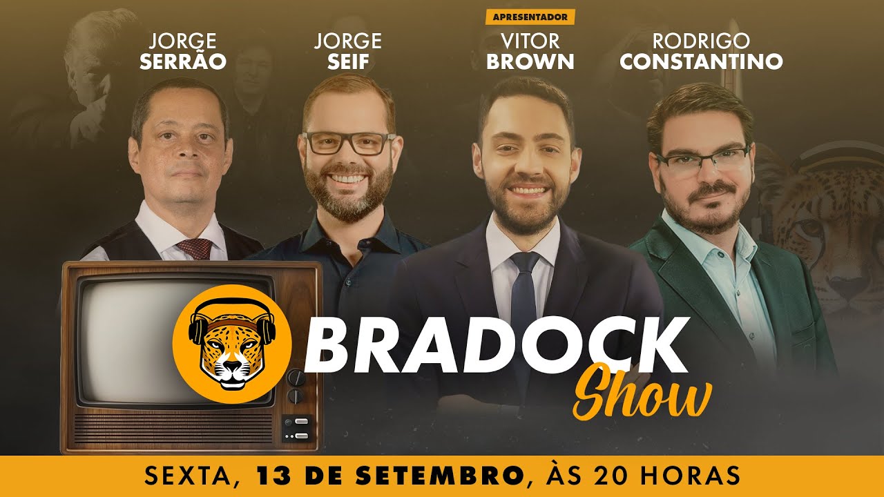 Bradock Show - 13/09/24 - Vitor Brown, Rodrigo Constantino, Jorge Serrão e Jorge Seif