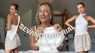 Sewing Tutorial Scarf Top - Digital Sewing Pattern for the perfect elevated basic[Beginner friendly]
