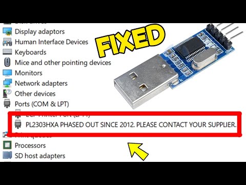 PL2303HXA PHASED OUT SINCE 2012.  PLEASE CONTACT YOUR SUPPLIER [FIXED]