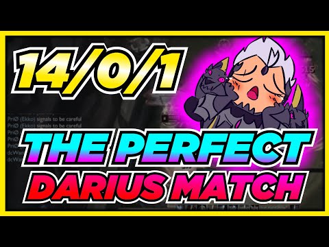 SINGED TOP = FREE FOOD, PERFECT KDA IDEAL SEASON 11 DARIUS GAME