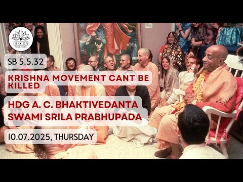 SB 5.5.32 | Krishna Movement Can’t Be Killed l Consciousness | HDG A.C Bhaktivedanta Swami Srila Pra