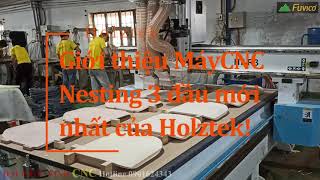 (Thuyết minh) Giới thiệu máy cnc 3 đầu mới nhất của Holztek HT-R3.