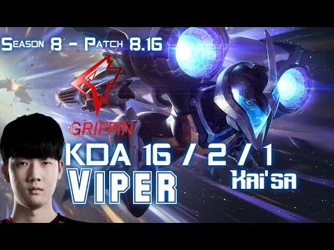 GRF Viper KAI'SA vs VEL'KOZ Bot - Patch 8.16 KR Ranked