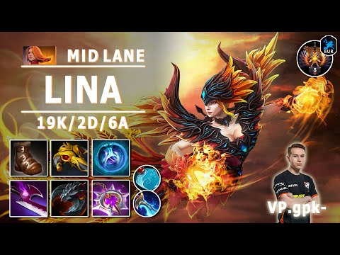 Lina Mid Lane | 7.31b | VP.gpk- Pro Lina Play | Dota 2 Immortal Gameplay