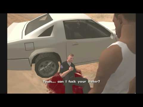 CJ VS OFFICER PULASKI (CAN I FU** YOUR SISTER?) (GTA SAN ANDREAS)