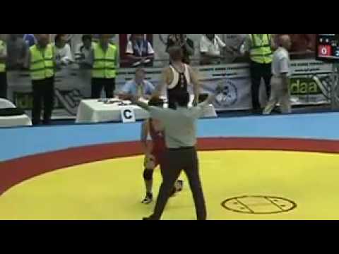 74 kg freestyle  Andrew Howe (USA) dec. Romain Jollien (Switzerland)