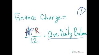 Calculate the Monthly Finance Charge