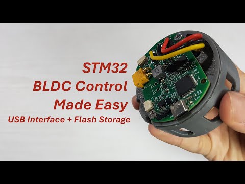 STM32 BLDC Control Made Easy: USB Interface + Flash Storage