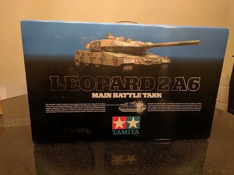 Tamiya 1/16 RC Full Option Leopard 2A6 Tank #56020 Build Video with upgrades Part 1