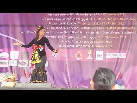 Ayu Karisma - Bali Swargaloka (babak penyisihan lomba lagu pop bali RRI Denpasar 2022)