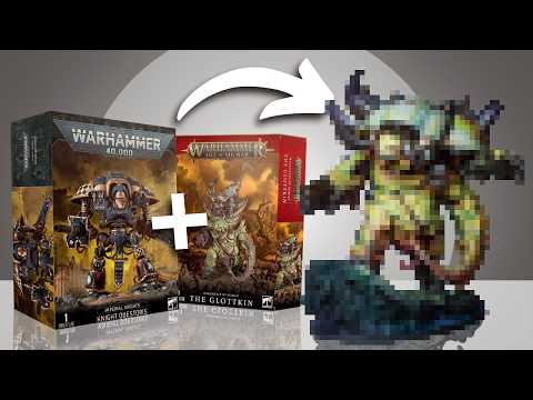 I destroyed $340 Warhammer to create one 40k Knight!