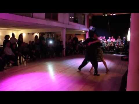 Maria Filali y John Zabala 2/4 Tango "Desencuentro" Troilo 30/1/15 Toulouse Asociación Danzarín