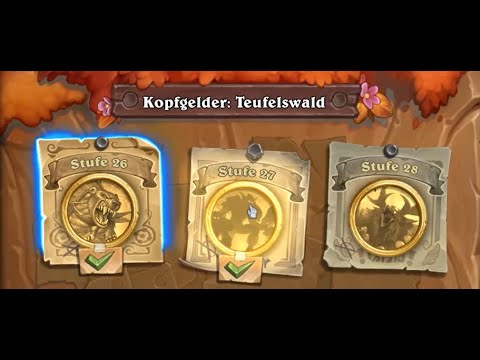 Hearthstone Söldnermodus #40 Teufelswald heroisch Kopfgelder 1-3