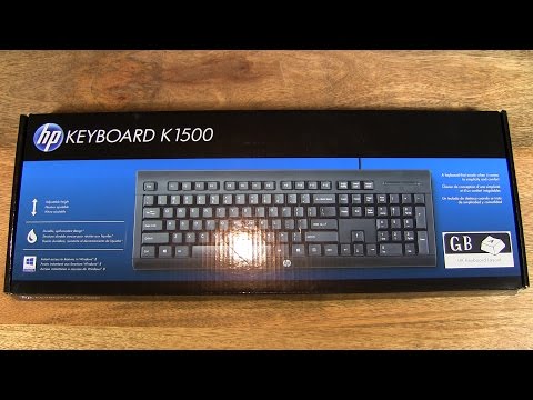 Unboxing of the HP K1500 Wired Keyboard