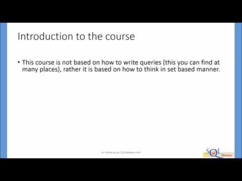 2  Unfolding | Set Based Approach | Introduction to the course