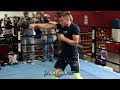 PERFECT EXECUTION! VASYL LOMACHENKO DISPLAYS FAST HANDS AND FEET SHADOW BOXING