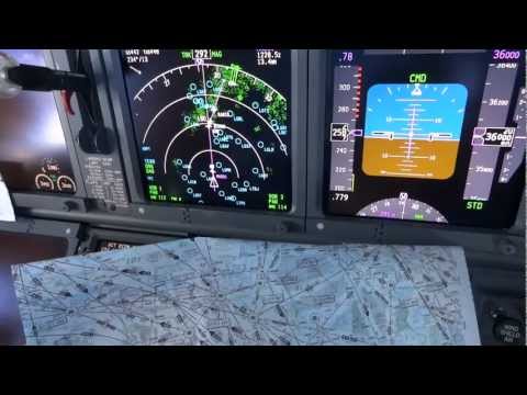 HD Cockpit Scene - Flying Across Europe (Time)