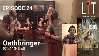 Thumbnail for episode 24 discussing chapter 113 to the end of Oathbringer by Brandon Sanderson book 3 of The Stormlight Archive. 