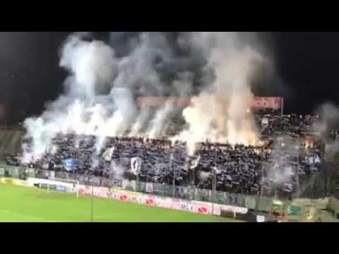 BRESCIA - Venezia 5/4/19 Sciarpata CURVA NORD BRESCIA ad inizio gara