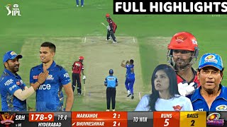 Mumbai Indians vs Sunrisers Hyderabad Full Match Highlights, MI vs SRH today Match Full Highlight