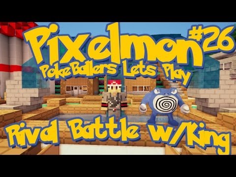 Pixelmon Server Minecraft Pokemon Mod Pokeballers Lets Play! Ep 26 - Rival Battle With LoginHDI
