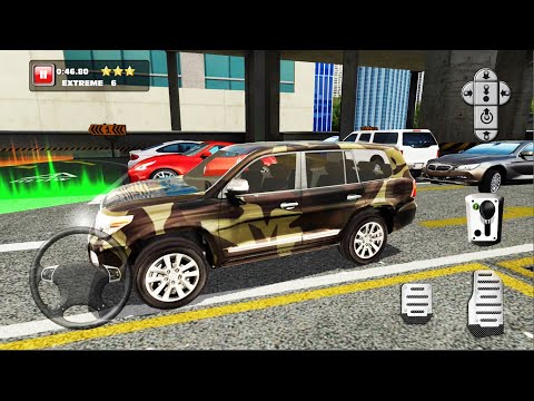 Army Land Cruiser Prado Driving Simulator - Multi Level Car Parking Game 2 #3 - Android iOS Gameplay