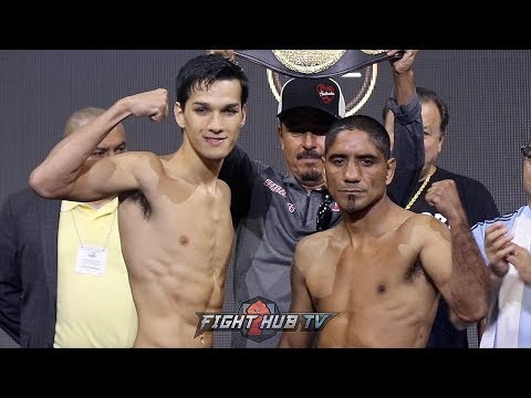 BRANDON FIGUEROA VS JAVIER NICOLAS CHACON - FULL WEIGH IN & FACE OFF VIDEO