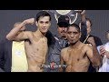 BRANDON FIGUEROA VS JAVIER NICOLAS CHACON - FULL WEIGH IN & FACE OFF VIDEO