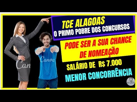 TCE - AL !!! A CONCORRÊNCIA VAI SER BAIXA !!!!