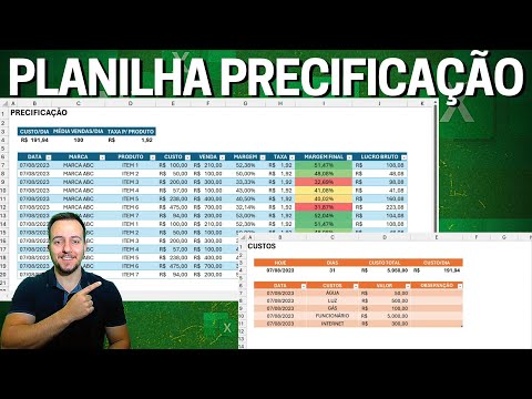 Como Fazer Planilha de Precificação de Vendas de Produtos no Excel | Baixar Grátis