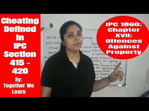 Cheating || IPC Lecture || Section 415 - 420 Video