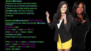 What Doesn&#39;t Kill You (Stronger) Glee Lyrics