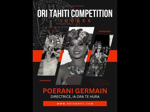 Heiva Pasifika NYC 2023 Ori Tahiti Competition Judges: POERANI