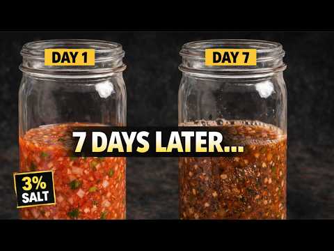 I Fermented Salsa for 7 Days (3% Salt, No Vinegar)