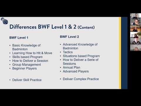 BWF/BEC Coach Education Webinar
