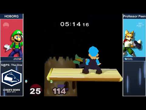 The One - HOBORG vs Professor Peen - Loser's Semis - Melee Singles