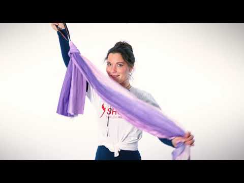 Attach Aerial Yoga cloth with two round slings