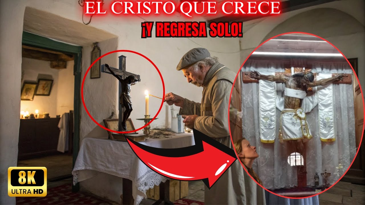 ¡HISTORIA REAL DEL CRISTO MILAGROSO QUE CRECE, ENVEJECE Y CAMINA EN LAS NOCHES!