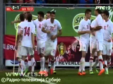 Belgija - Srbija, gol Mitrovica za 0:1